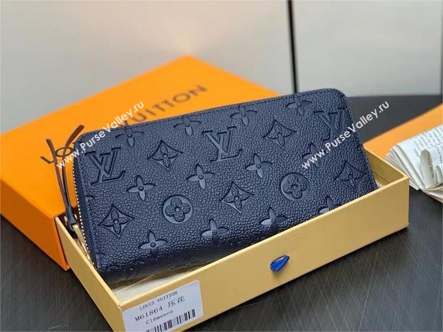 LOUIS VUITTON zippy Wallet M61864 navy blue 2024 (KIKI-240422-09)