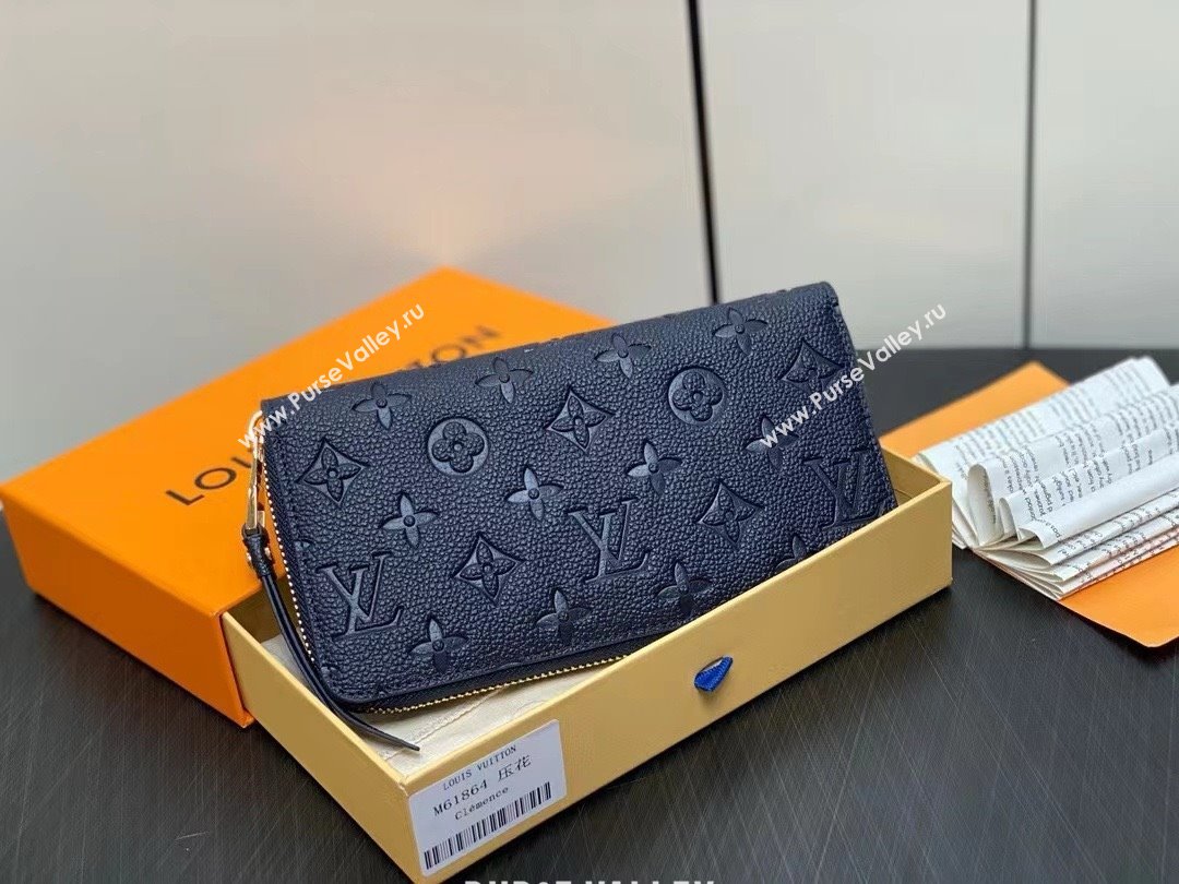 LOUIS VUITTON zippy Wallet M61864 navy blue 2024 (KIKI-240422-09)