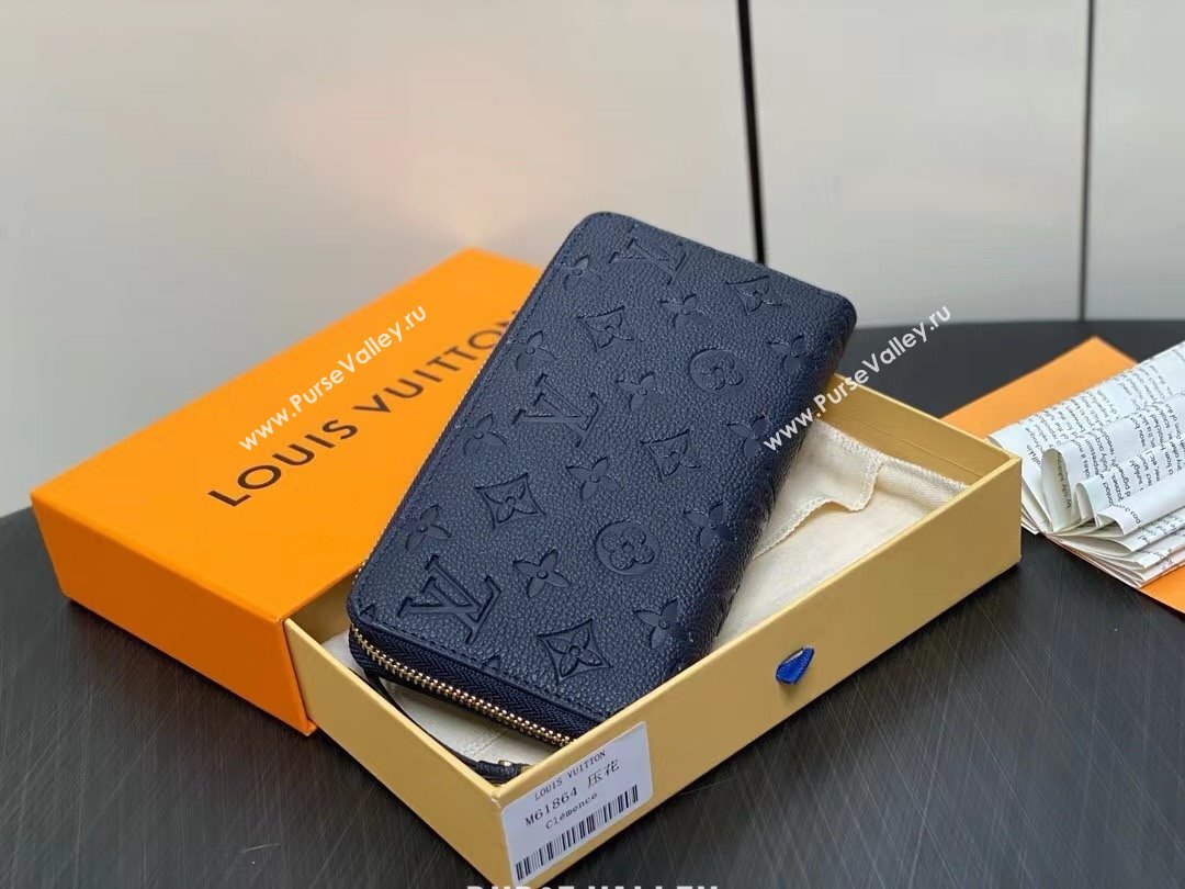 LOUIS VUITTON zippy Wallet M61864 navy blue 2024 (KIKI-240422-09)