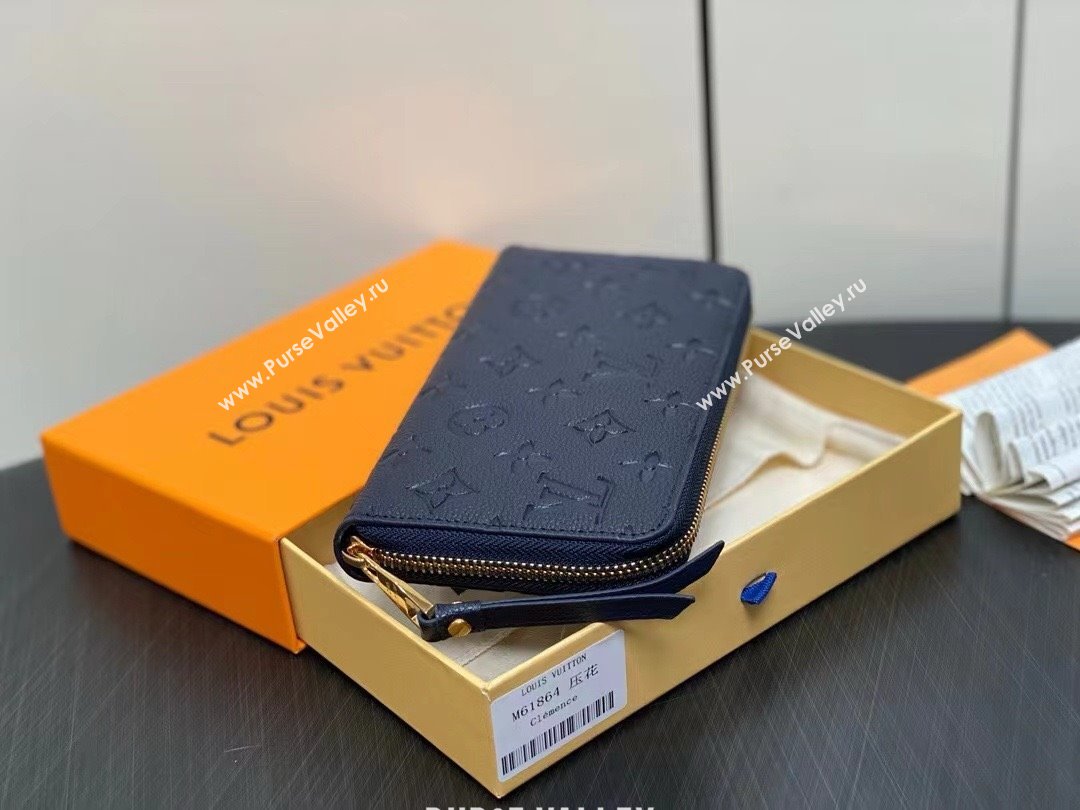 LOUIS VUITTON zippy Wallet M61864 navy blue 2024 (KIKI-240422-09)