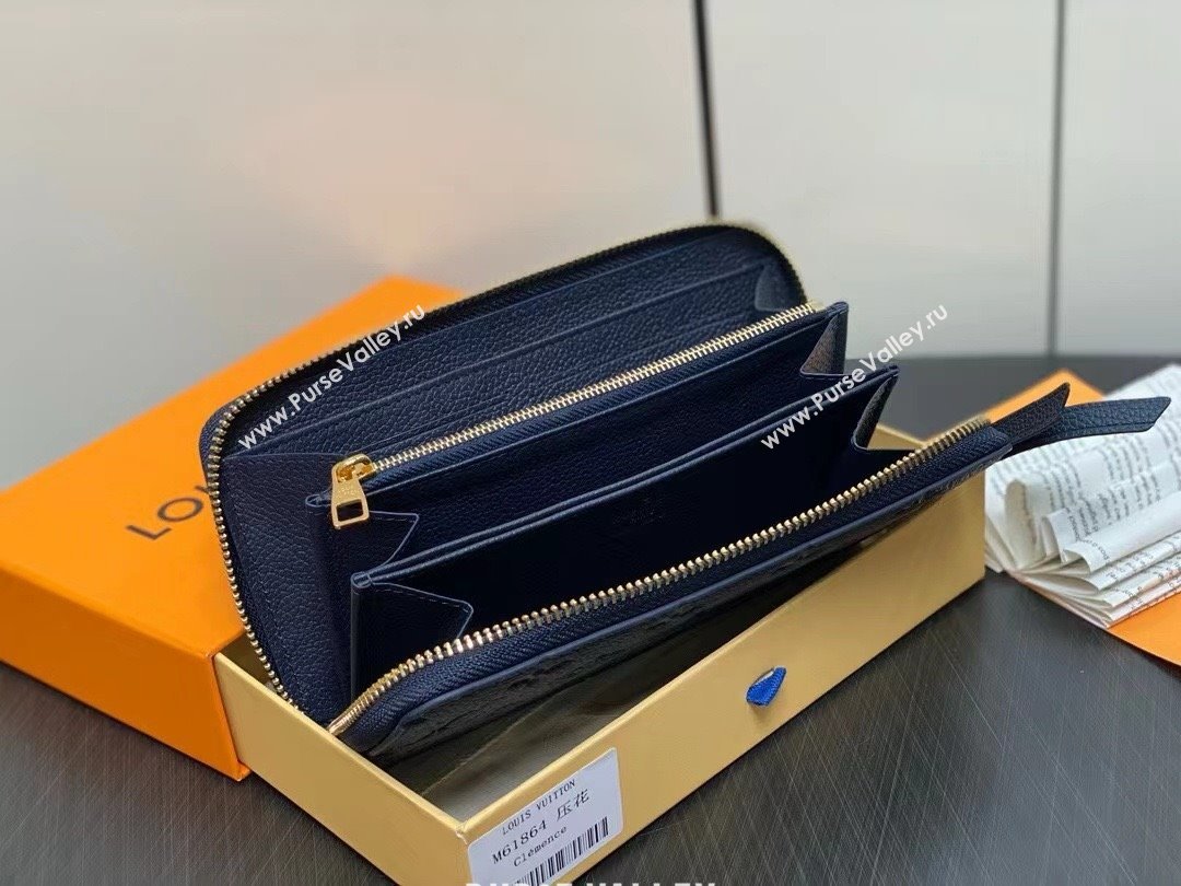 LOUIS VUITTON zippy Wallet M61864 navy blue 2024 (KIKI-240422-09)