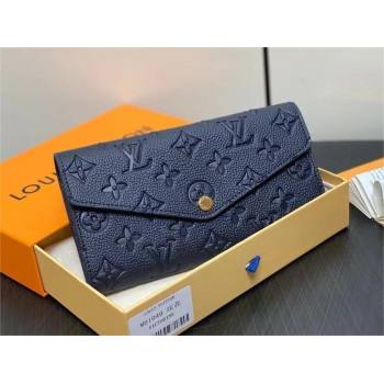 LOUIS VUITTON sarah Wallet M81049 navy blue 2024 (KIKI-240422-07)