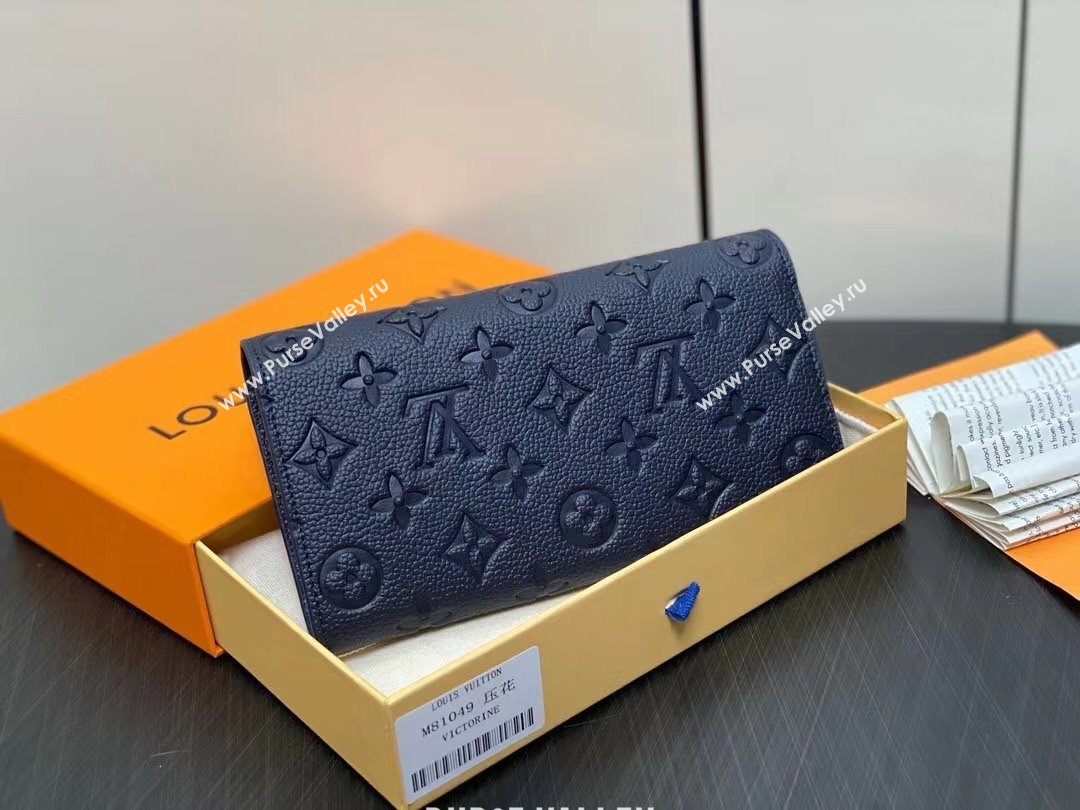 LOUIS VUITTON sarah Wallet M81049 navy blue 2024 (KIKI-240422-07)