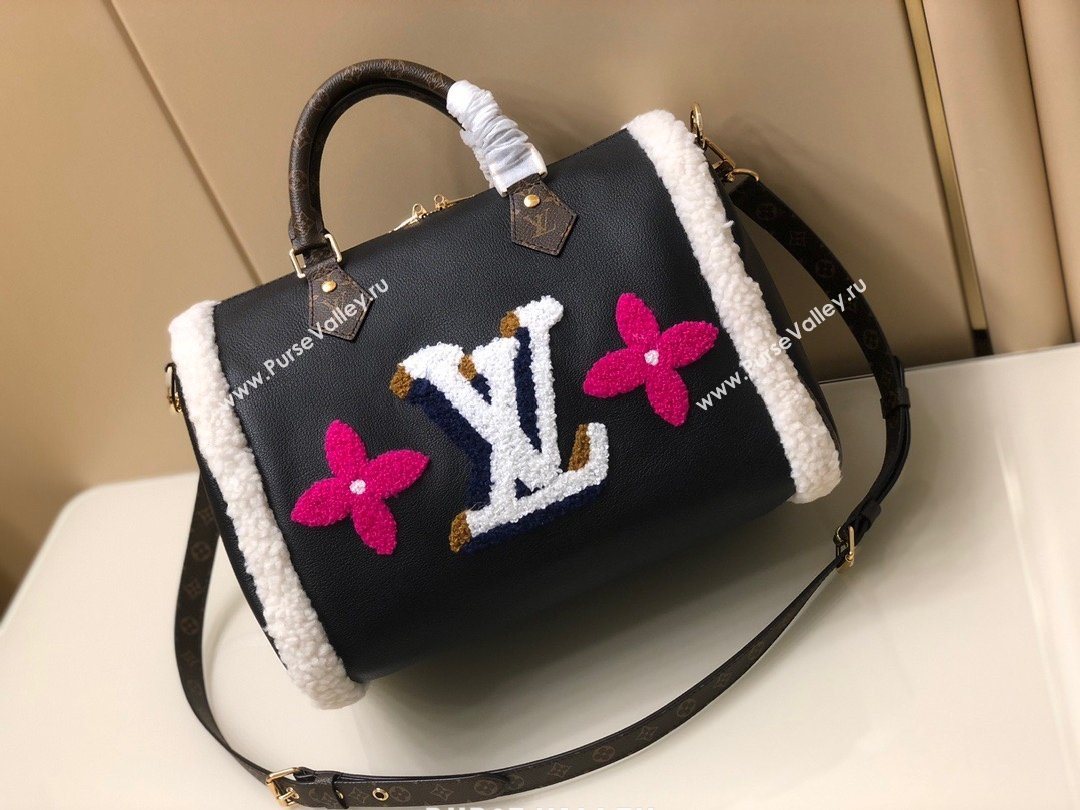 Louis Vuitton Speedy Bandouliere 30 Bag M56966 Black 2020 (KIKI-9648)