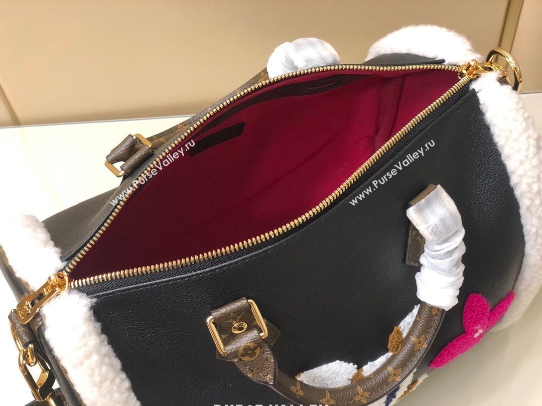 Louis Vuitton Speedy Bandouliere 30 Bag M56966 Black 2020 (KIKI-9648)