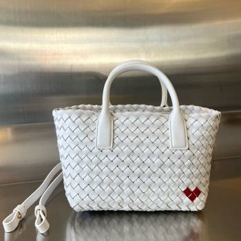 bottega veneta mini cabat bag White / Vernis 2024 (misu-240202-02)