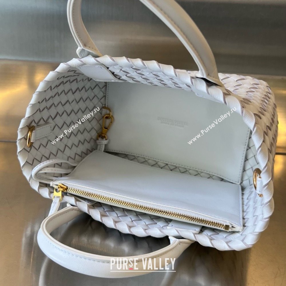 bottega veneta mini cabat bag White / Vernis 2024 (misu-240202-02)