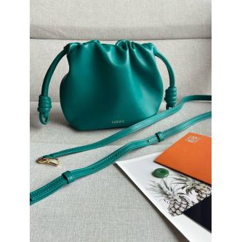 loewe Mini flamenco purse in nappa leather green 2024 (xinyidai-240202-06)