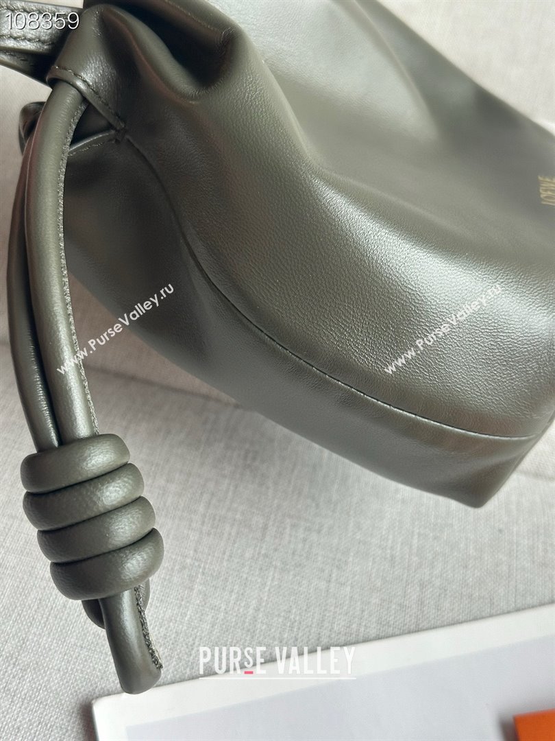 loewe Mini flamenco purse in nappa leather black 2024 (xinyidai-240202-07)