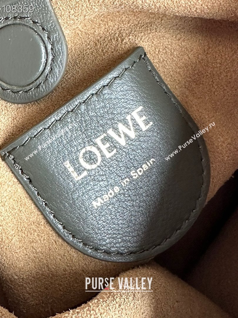 loewe Mini flamenco purse in nappa leather black 2024 (xinyidai-240202-07)