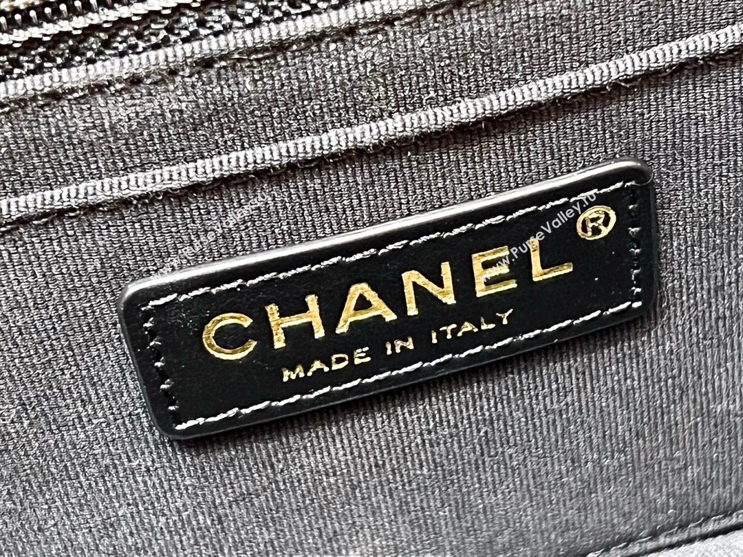 Chanel Shiny Crumpled Calfskin Black Metal Mini Flap Bag BLACK AS4051 2023(ORIGINAL QUALITY) (SHUNYANG-231215-01)