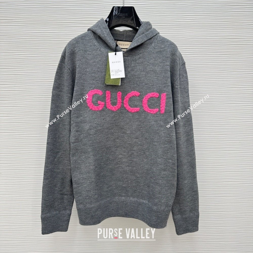 gucci GG wool hoodie gray 2023 (qiqi-231219-04)