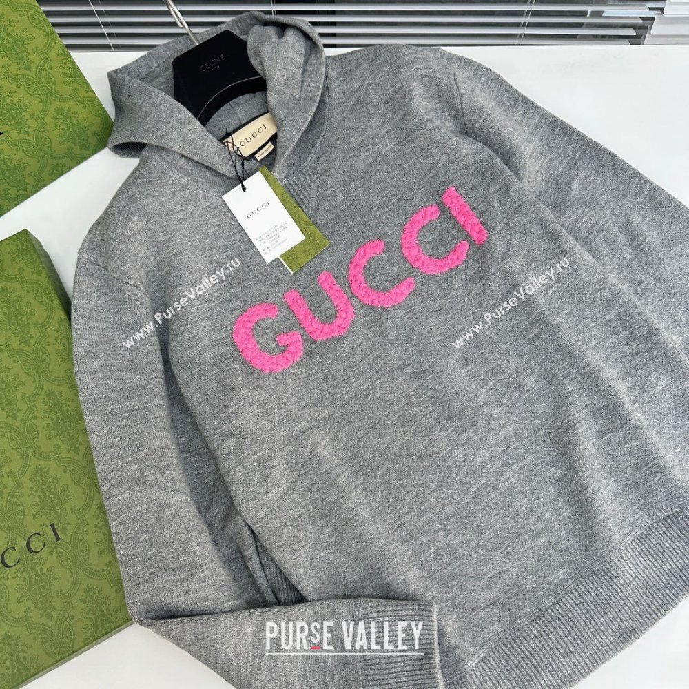 gucci GG wool hoodie gray 2023 (qiqi-231219-04)
