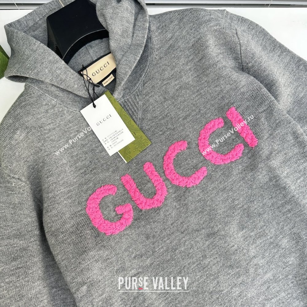 gucci GG wool hoodie gray 2023 (qiqi-231219-04)