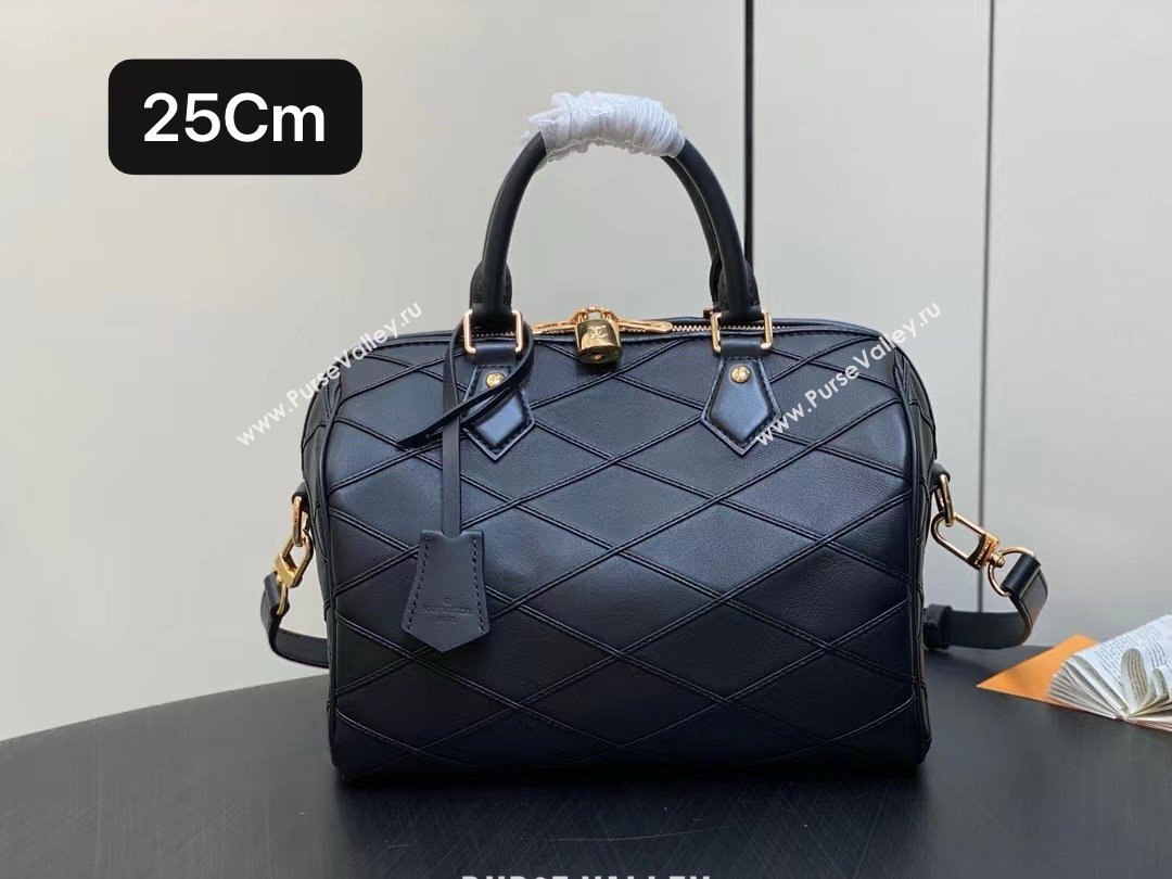 LOUIS VUITTON MALLETAGE LEATHER Speedy Bandoulière 25 M24206 2024 (kiki-240423-02)