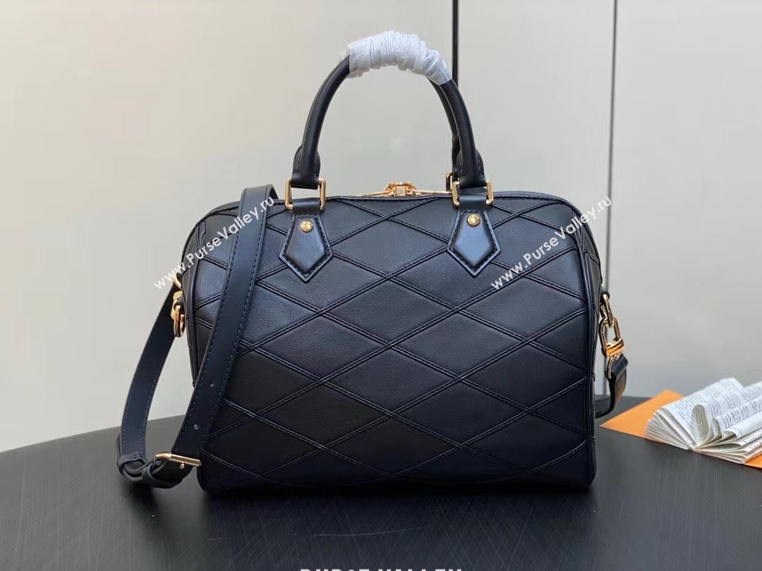 LOUIS VUITTON MALLETAGE LEATHER Speedy Bandoulière 25 M24206 2024 (kiki-240423-02)