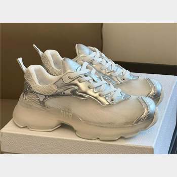 DIOR VIBE SNEAKER White Mesh and silver-Tone Technical Fabric 2023 (365ss-231012-05)