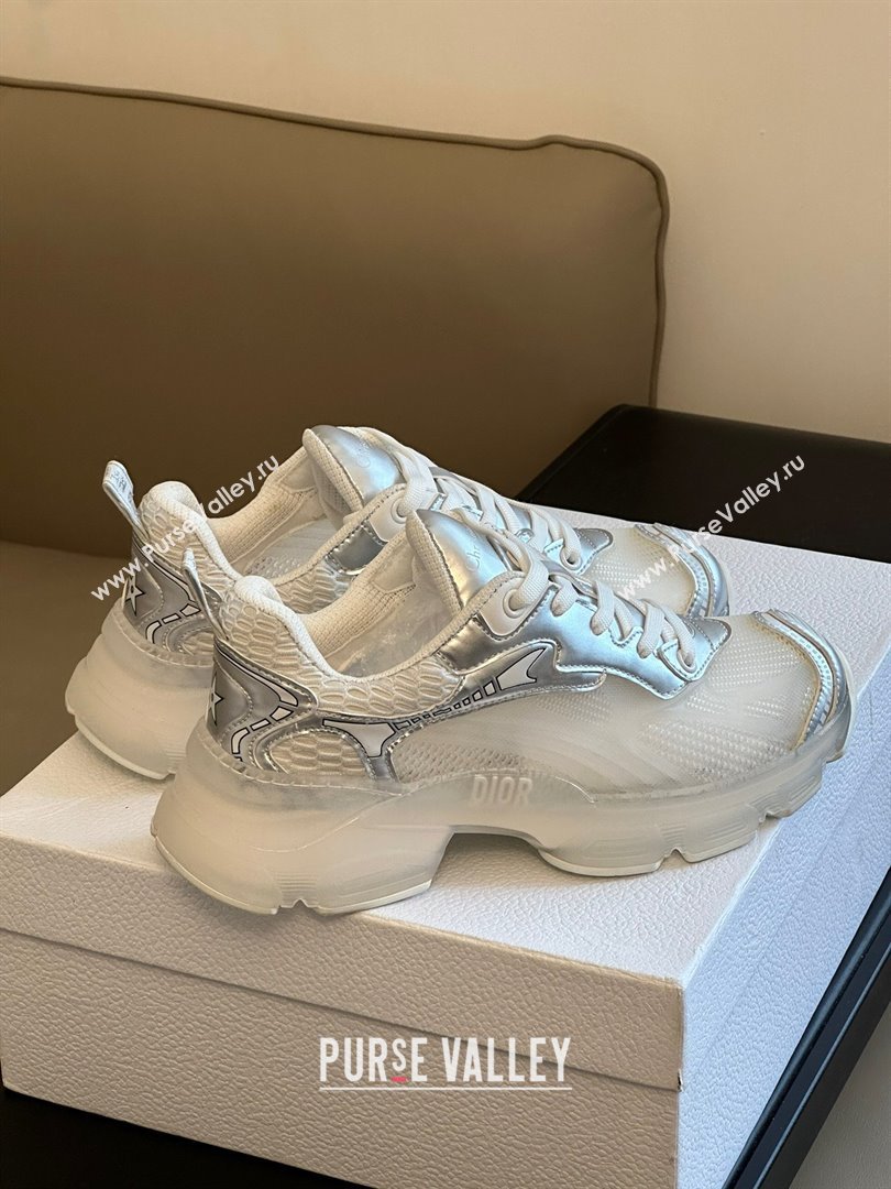 DIOR VIBE SNEAKER White Mesh and silver-Tone Technical Fabric 2023 (365ss-231012-05)