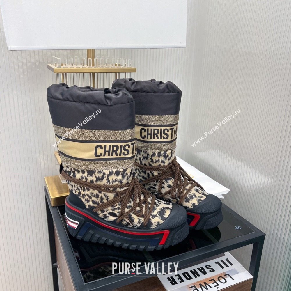 dior DiorAlps leopard Snow Ankle Boot 2023 (diliya-231012-04)