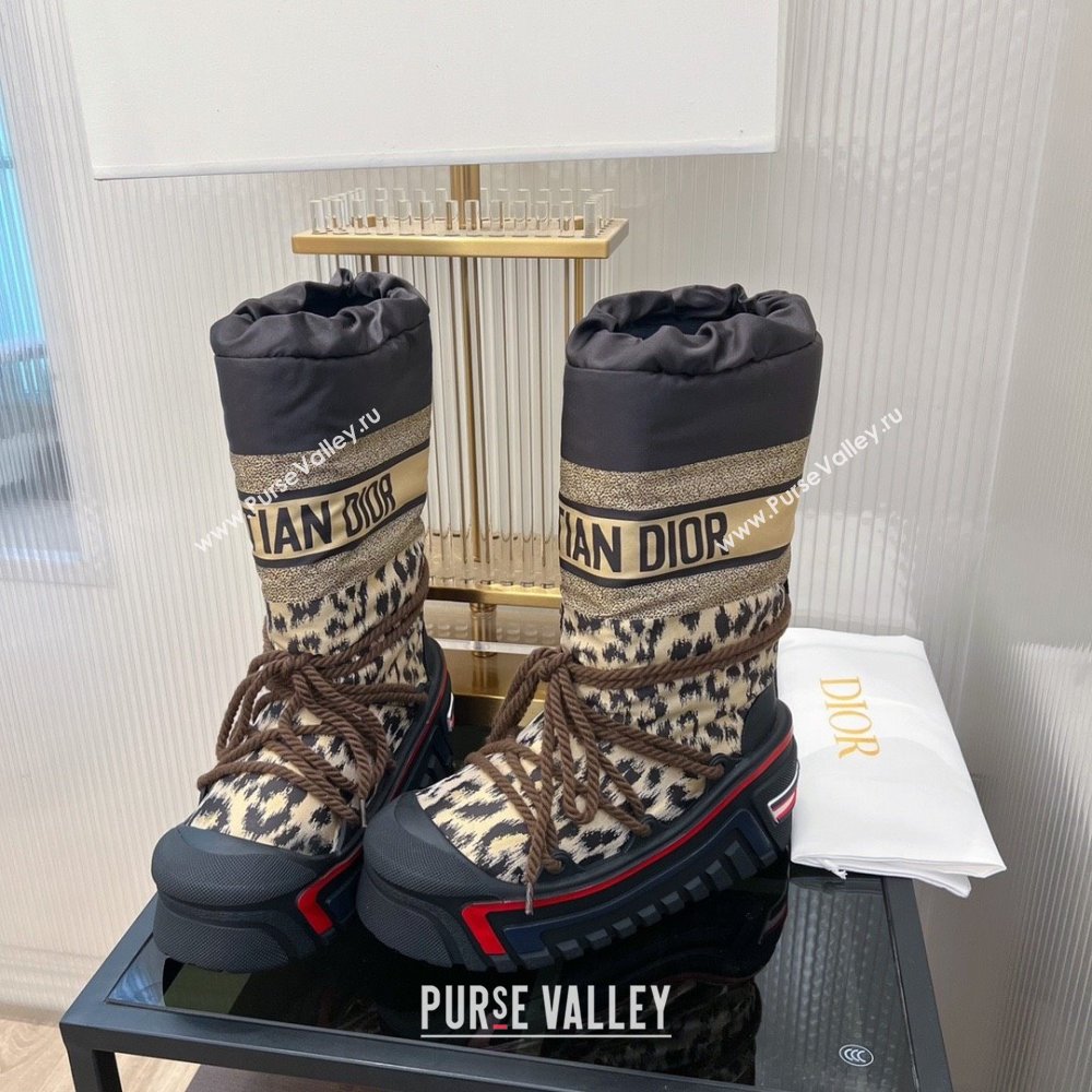 dior DiorAlps leopard Snow Ankle Boot 2023 (diliya-231012-04)