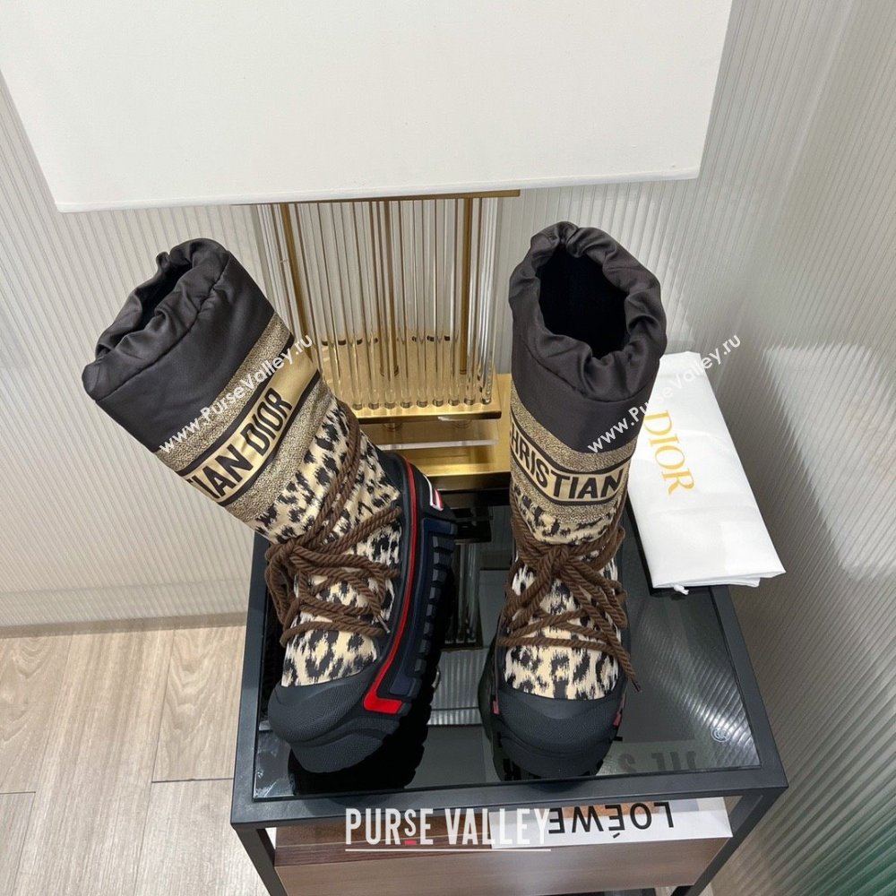 dior DiorAlps leopard Snow Ankle Boot 2023 (diliya-231012-04)
