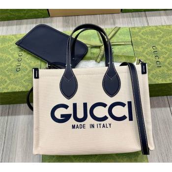 GUCCI Mini tote bag with Gucci print 772144 BLACK 2024 (DELIHANG-240423-04)