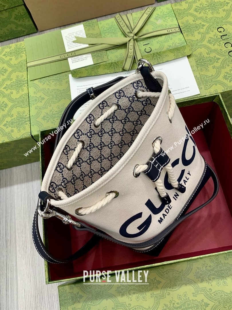 GUCCI Mini shoulder bag with Gucci print 777166 BLACK 2024 (DELIHANG-240423-01)