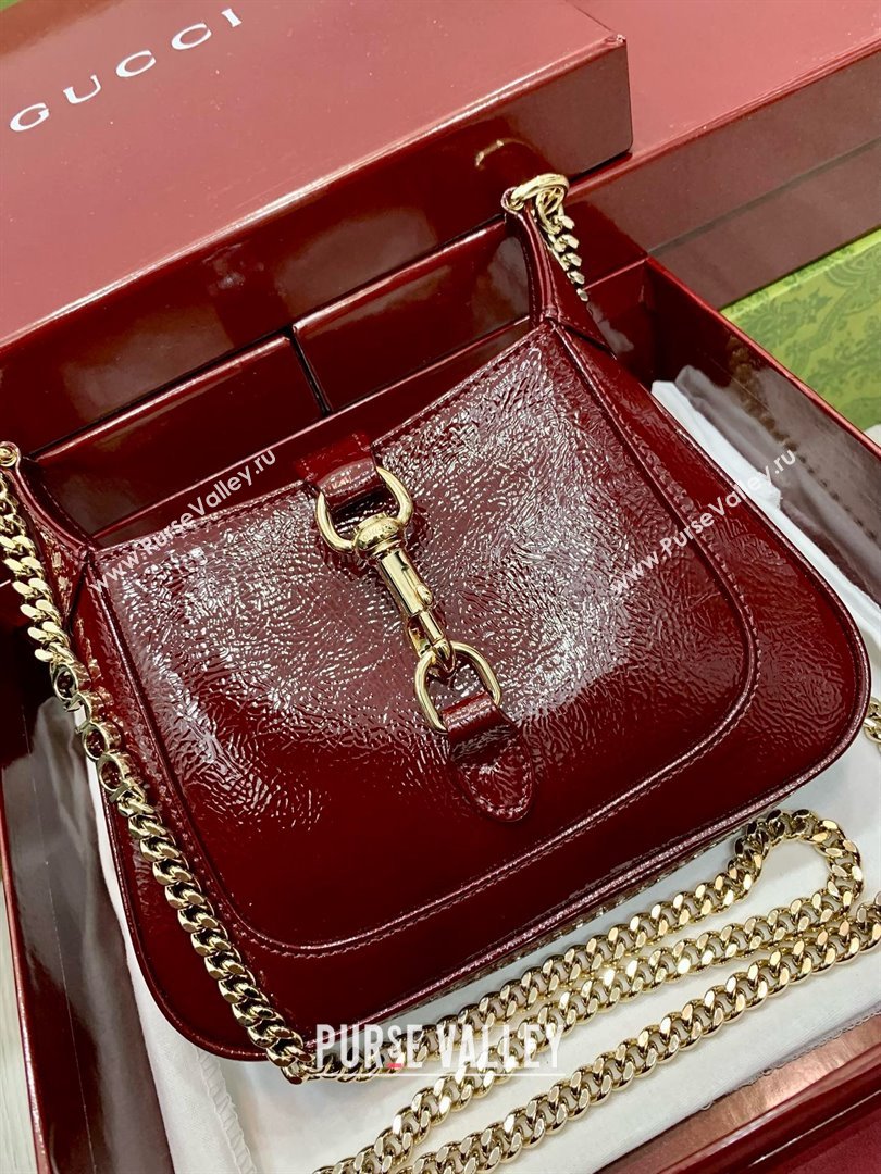 Gucci Jackie Notte mini bag 782889 BURGUNDY 2024 (DELIHANG-240423-06)