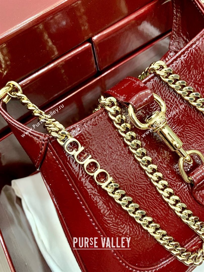Gucci Jackie Notte mini bag 782889 BURGUNDY 2024 (DELIHANG-240423-06)