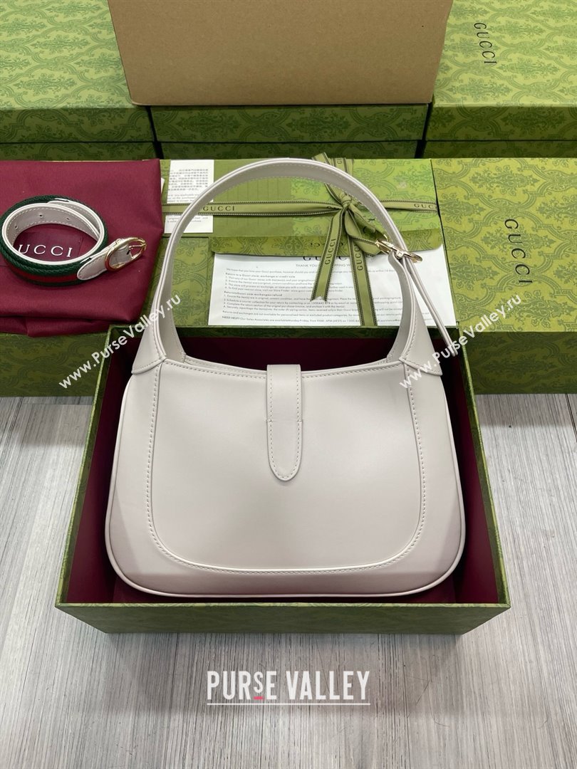 Gucci Jackie small shoulder bag 782849 IN white leather 2024 (DELIHANG-240423-13)