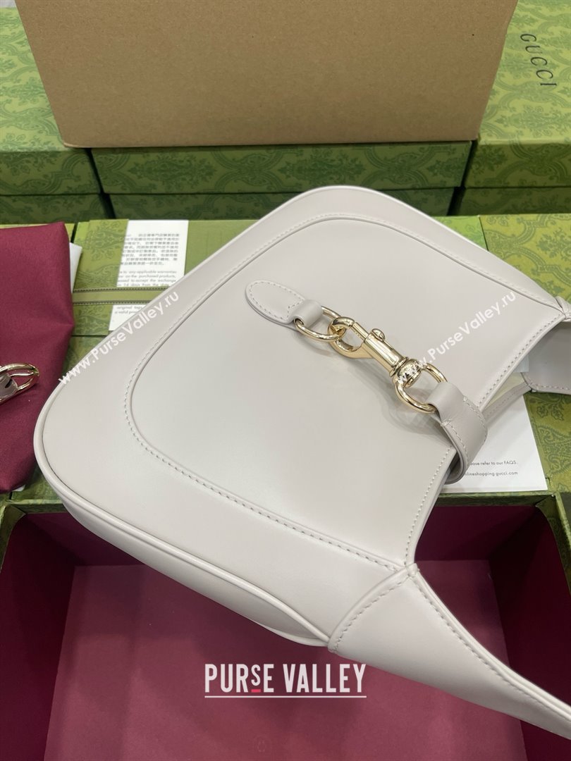 Gucci Jackie small shoulder bag 782849 IN white leather 2024 (DELIHANG-240423-13)