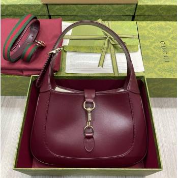 Gucci Jackie small shoulder bag 782849 IN Rosso Ancora leather 2024 (DELIHANG-240423-11)