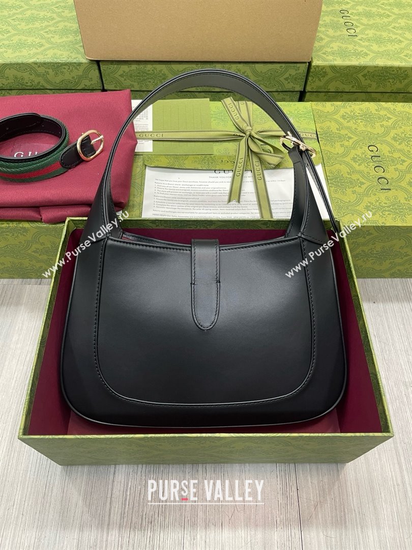 Gucci Jackie small shoulder bag 782849 IN black leather 2024 (DELIHANG-240423-14)