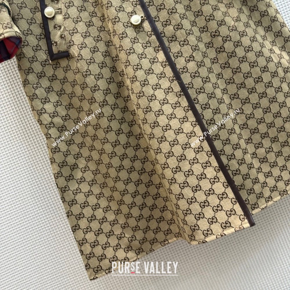 GUCCI GG printed reversible collared coat 2023 FW (QIQI-231110-06)