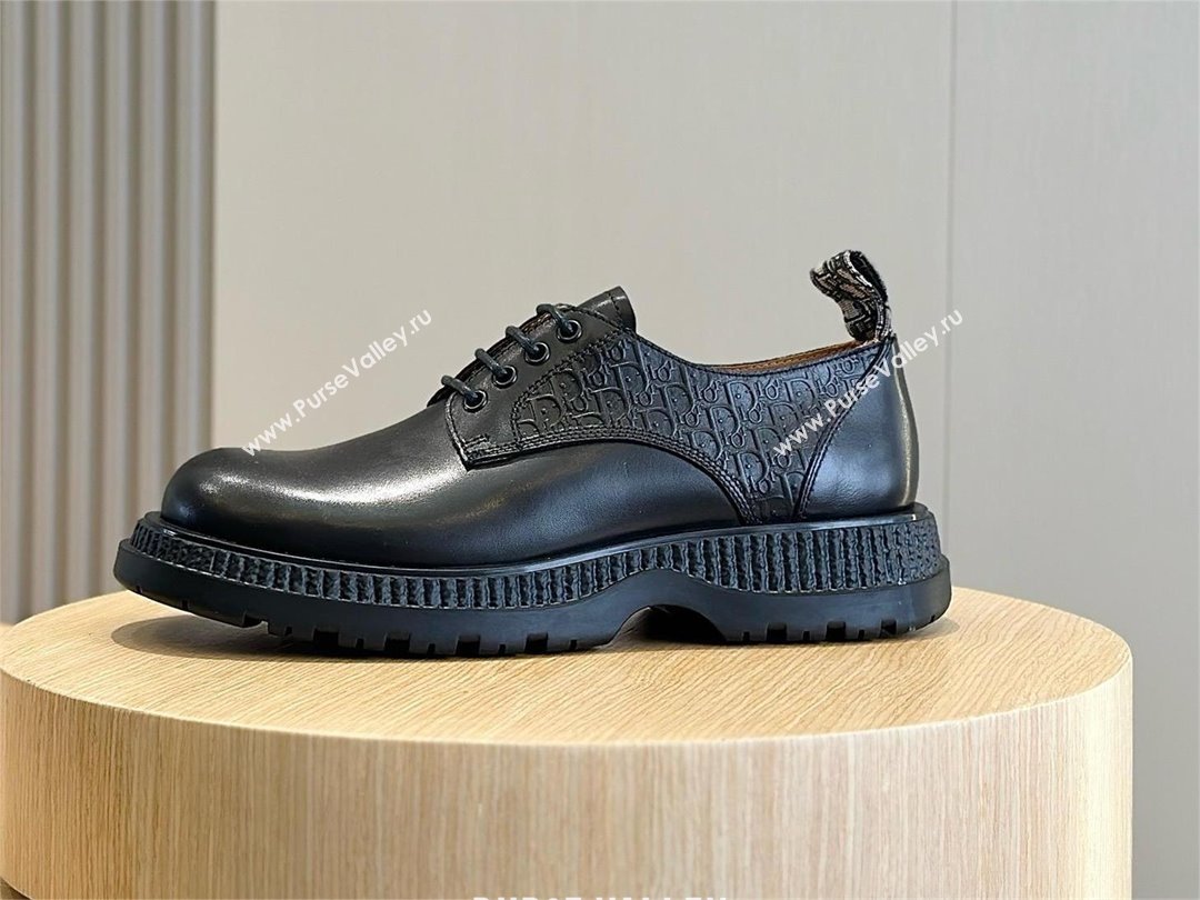 dior Buffalo Derby Shoe BLACK 2023 (SHOUHE-240327-01)