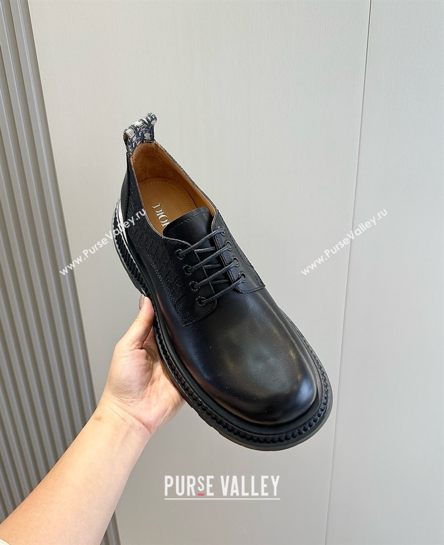 dior Buffalo Derby Shoe BLACK 2023 (SHOUHE-240327-01)