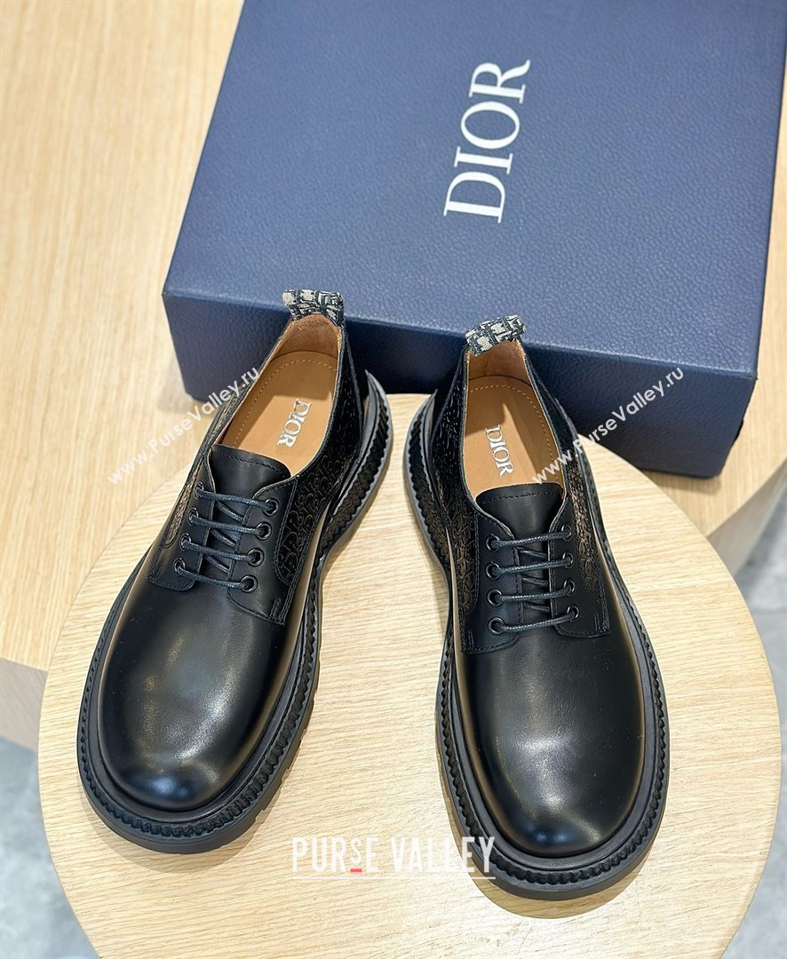 dior Buffalo Derby Shoe BLACK 2023 (SHOUHE-240327-01)