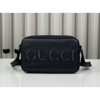 Gucci mini shoulder bag in black leather 768391 2024 (DELIHANG-240423-15)