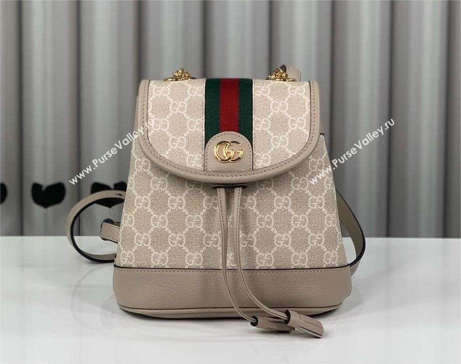 gucci ophidia mini backpack in Beige and white GG Supreme canvas 795221 2024 (DELIHANG-240423-18)