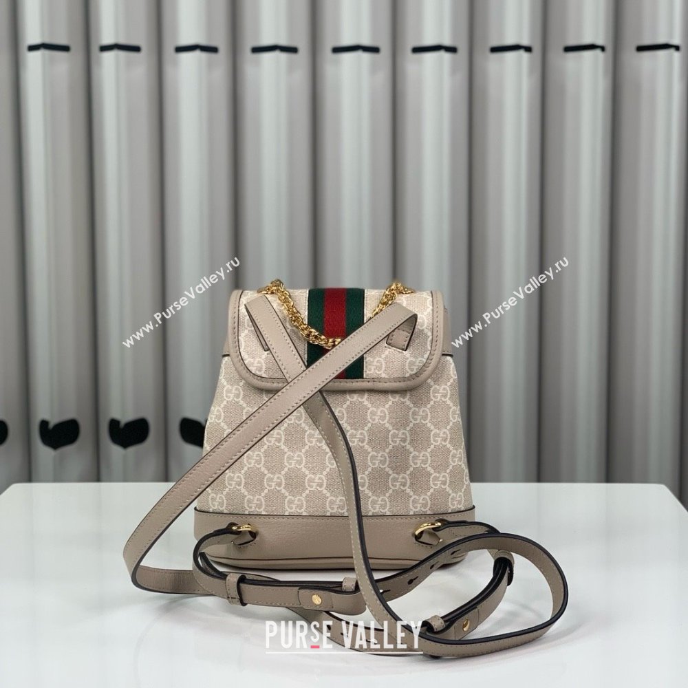 gucci ophidia mini backpack in Beige and white GG Supreme canvas 795221 2024 (DELIHANG-240423-18)