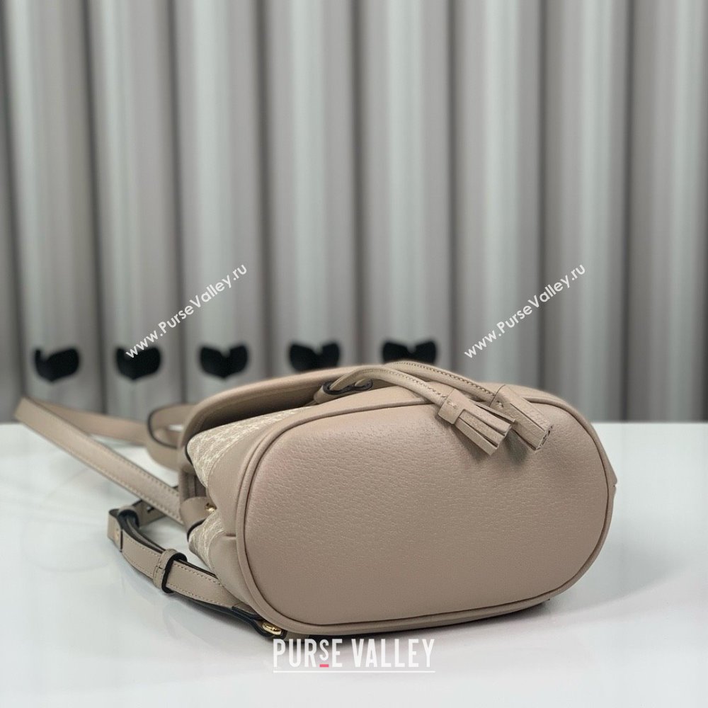 gucci ophidia mini backpack in Beige and white GG Supreme canvas 795221 2024 (DELIHANG-240423-18)