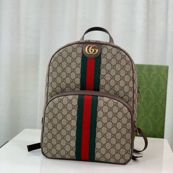 GUCCI Ophidia GG backpack IN Beige and ebony GG Supreme canvas 779901 2024 (DELIHANG-240423-19)