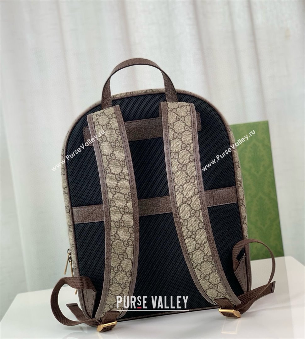 GUCCI Ophidia GG backpack IN Beige and ebony GG Supreme canvas 779901 2024 (DELIHANG-240423-19)