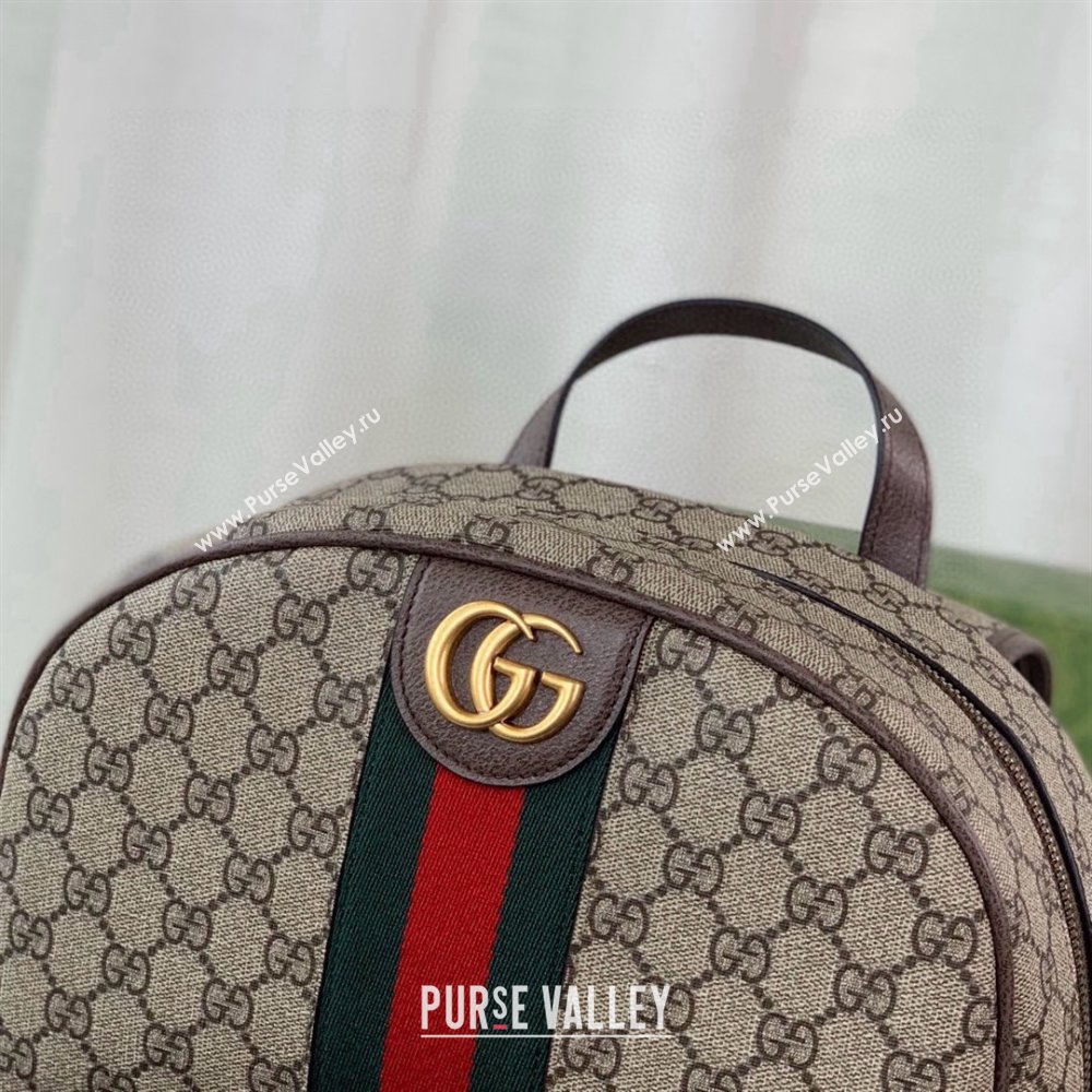 GUCCI Ophidia GG backpack IN Beige and ebony GG Supreme canvas 779901 2024 (DELIHANG-240423-19)