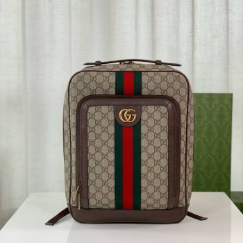 GUCCI Ophidia GG medium backpack IN Beige and ebony GG Supreme canvas 745718 2024 (DELIHANG-240423-23)