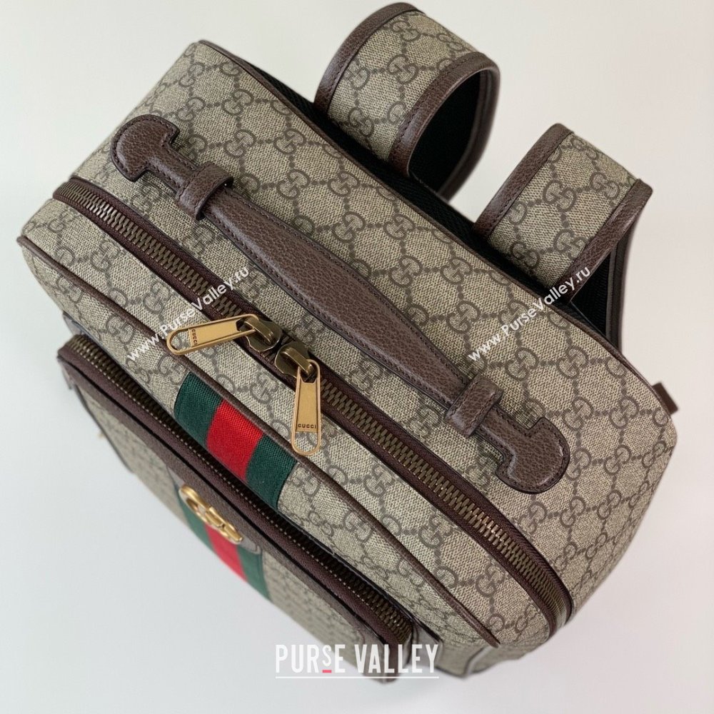 GUCCI Ophidia GG medium backpack IN Beige and ebony GG Supreme canvas 745718 2024 (DELIHANG-240423-23)