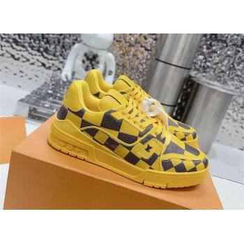 Louis Vuitton LV Trainer Sneaker 1ACN4J yellow 2024 (guoran-240423-04)