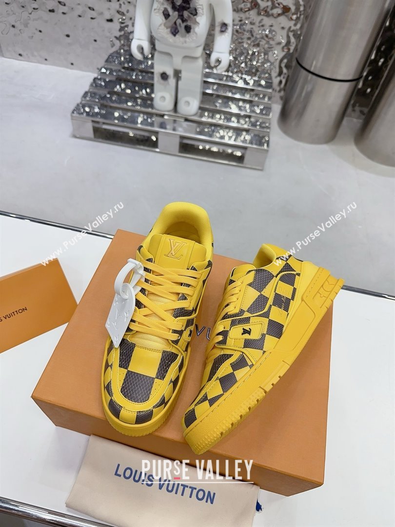 Louis Vuitton LV Trainer Sneaker 1ACN4J yellow 2024 (guoran-240423-04)