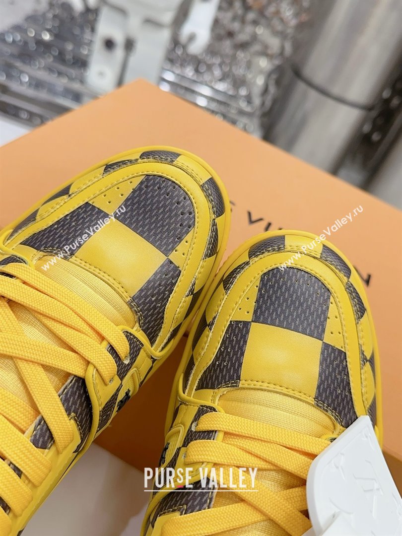 Louis Vuitton LV Trainer Sneaker 1ACN4J yellow 2024 (guoran-240423-04)