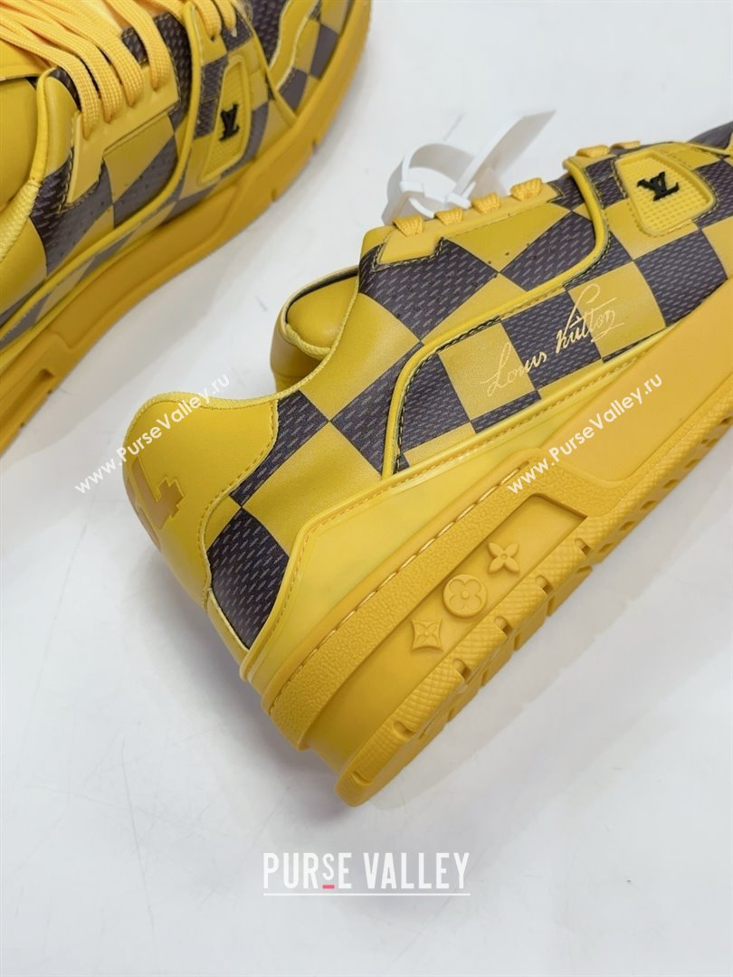 Louis Vuitton LV Trainer Sneaker 1ACN4J yellow 2024 (guoran-240423-04)